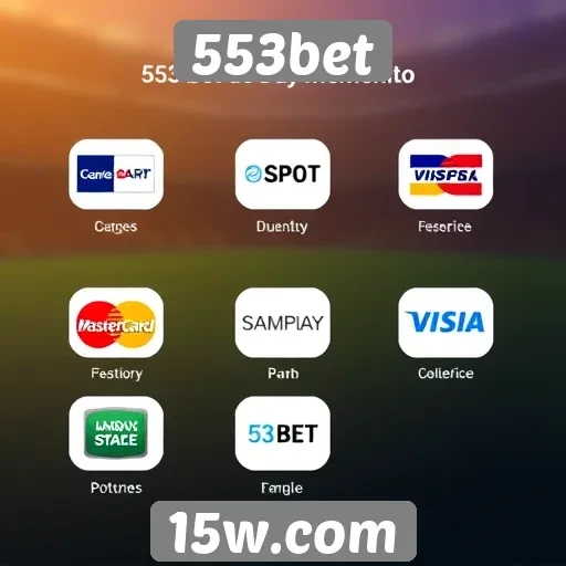 Métodos de pagamento aceitos no 553bet